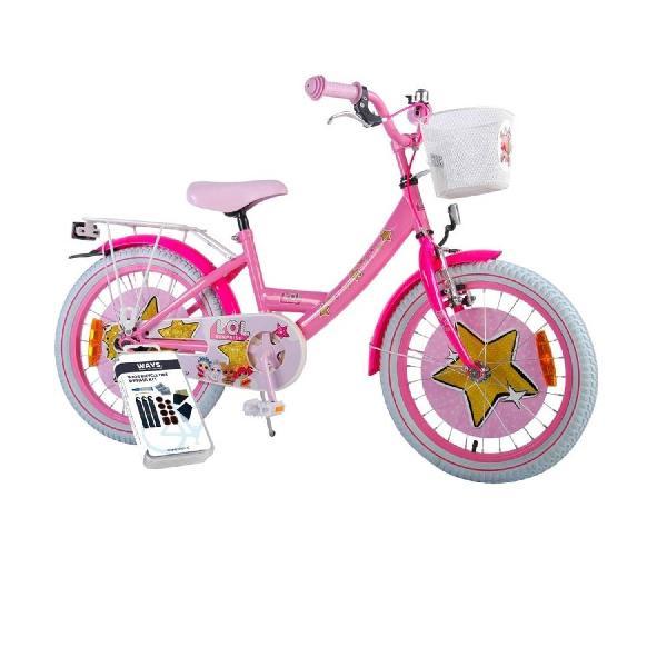 Volare Kinderfiets LOL Surprise - 18 inch - Roze - Inclusief WAYS Bandenplakset