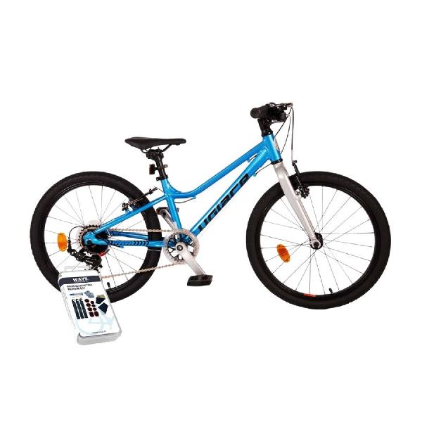 Volare Kinderfiets Dynamic - 20 inch - Blauw - 7 Versnellingen - Inclusief WAYS Bandenplakset