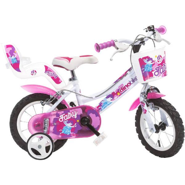 Dino Fairy 12 Inch 21 cm Meisjes Knijprem Wit/Roze