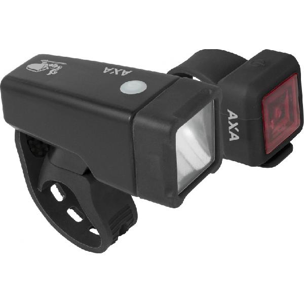 AXA verlichtingsset Niteline T1 led zwart