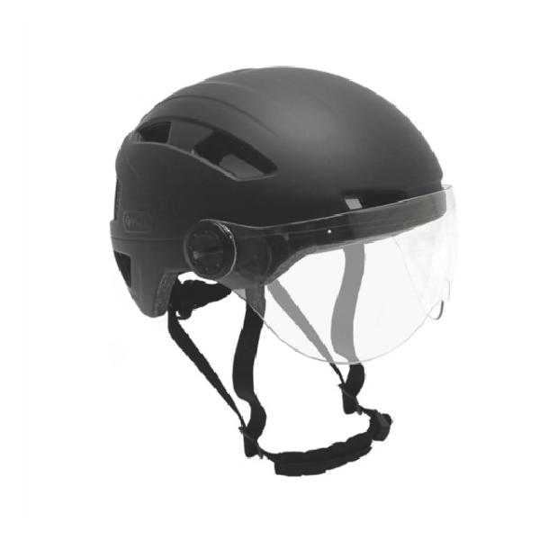 Falkx Helm vizier 59-61 cm matzwart maat L