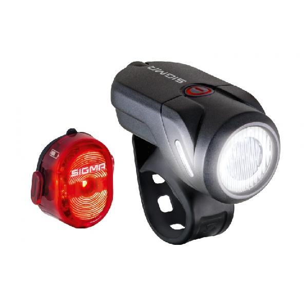 Sigma verlichtingsset Aura 35 Lux + Nugget II led oplaadbaar