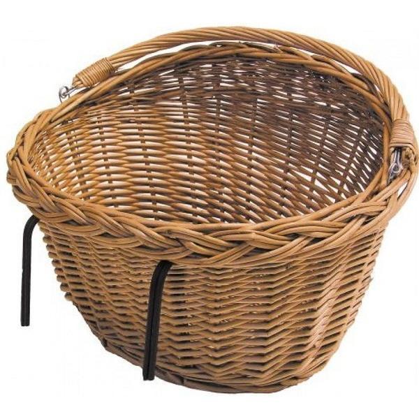 Falkx fietsmand 33 liter rotan bruin