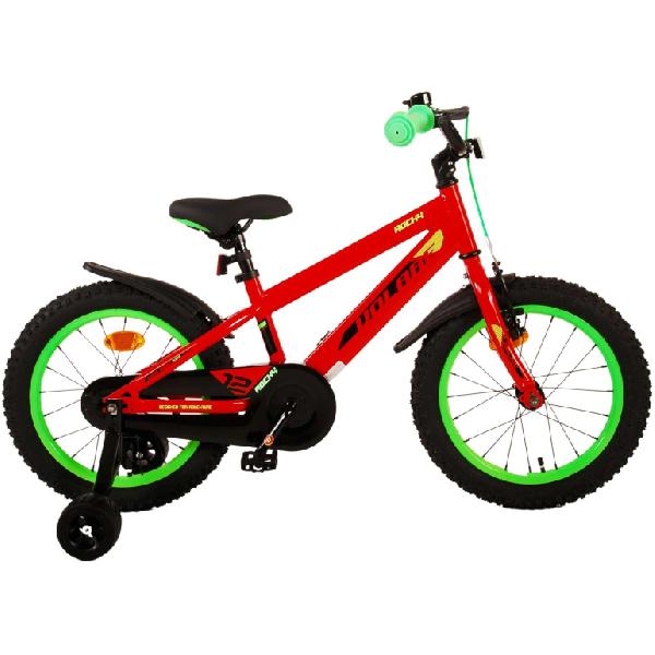 Volare Rocky 16 Inch 25 cm Jongens Terugtraprem Rood