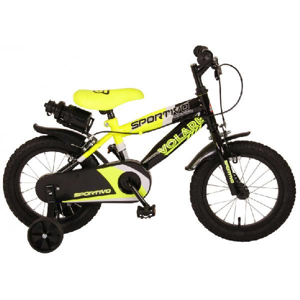 Volare Sportivo 16 Inch 27,5 cm Jongens Terugtraprem Geel/Zwart