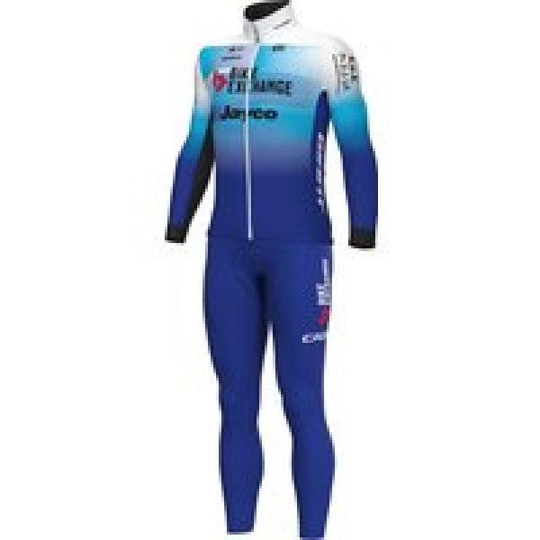 TEAM BIKEEXCHANGE-JAYCO 2022 Set (winter fietsjack + lange koersbroek) set (2 ar