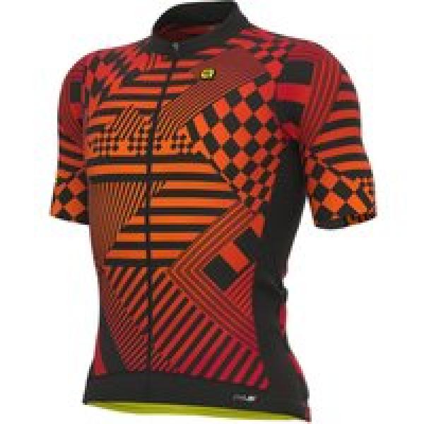 ALÉ Shirt met korte mouwen Checkers fietsshirt met korte mouwen, voor heren, Maa