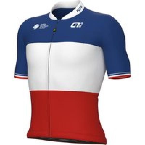 GROUPAMA FDJ Shirt met korte mouwen Franse kampioen 2023 fietsshirt met korte mo