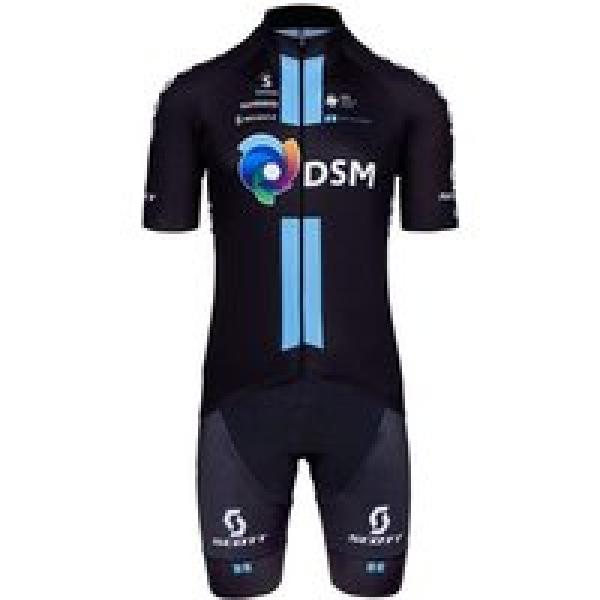 TEAM DSM 2021 Set (fietsshirt + fietsbroek), voor heren, Fietskleding