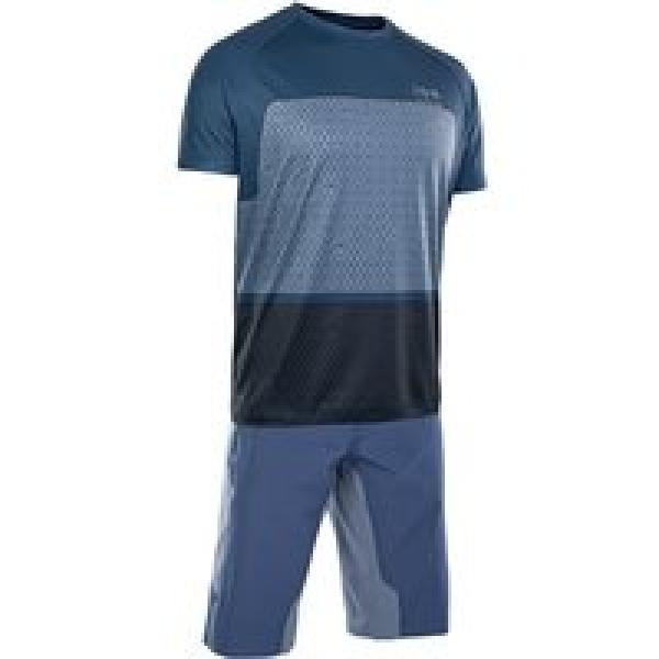 ION Traze AMP X Set (fietsshirt + fietsbroek), voor heren