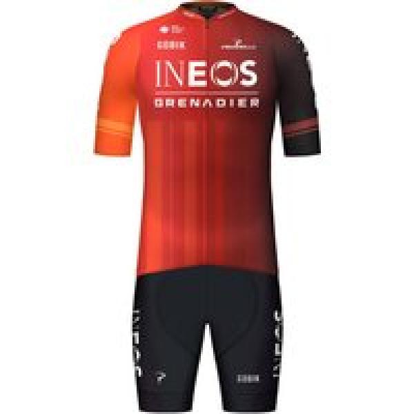 INEOS GRENADIERS 2024 Set (fietsshirt + fietsbroek) set (2 artikelen), voor here