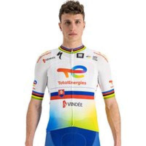 TOTALENERGIES Fietsshirt met korte mouwen Ex World Champion 2023, voor heren, Ma