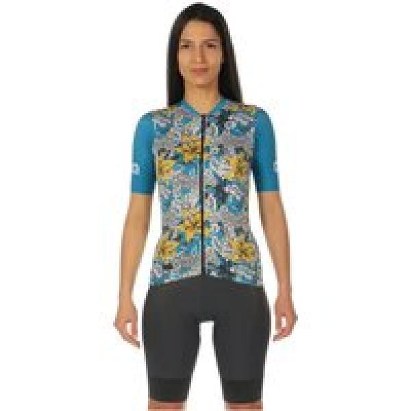 ALÉ Hibiscus Dames set (fietsshirt + fietsbroek) dames set (2 artikelen), Fietsk