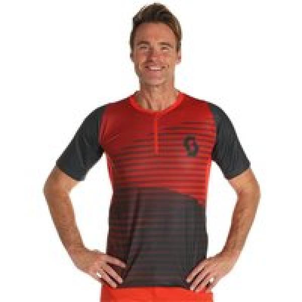 SCOTT Fietsshirt Trail Vertic Zip bikeshirt, voor heren, Maat L, Fietsshirt, Wie