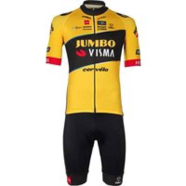 TEAM JUMBO-VISMA Jonas Vingegaard 2023 Set (fietsshirt + fietsbroek) set (2 arti