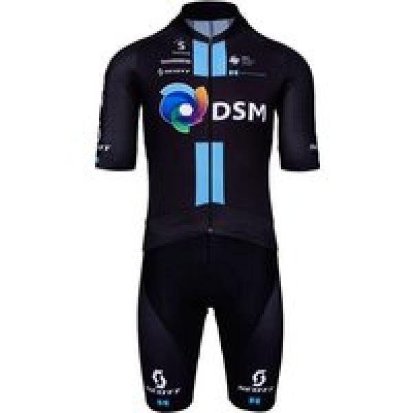 TEAM DSM Aero Pro Team 2021 Set (fietsshirt + fietsbroek), voor heren, Fietskled