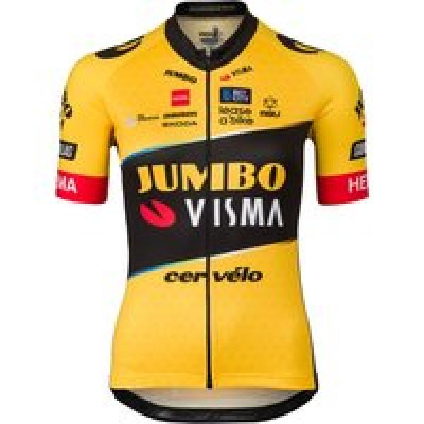 TEAM JUMBO-VISMA Dameshirt met korte mouwen 2023 damesfietsshirt, Maat M