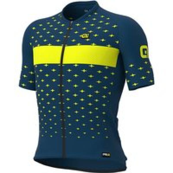 ALÉ Shirt met korte mouwen Stars, voor heren, Maat L, Fietsshirt, Wielerkleding