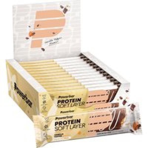 POWERBAR Protein Soft Layer Vanilla Toffee 12 st./doos reep, Energierepen, Prest