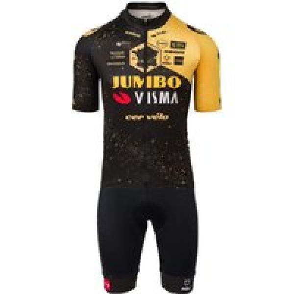 TEAM JUMBO-VISMA VÉLODROME TDF 2023 Set (fietsshirt + fietsbroek) set (2 artikel