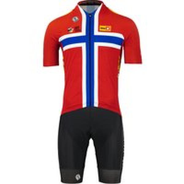 UNO-X NOORSE KAMPIOEN 2023 Set (fietsshirt + fietsbroek) set (2 artikelen), voor