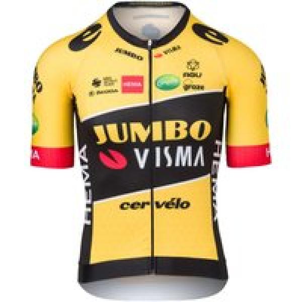 TEAM JUMBO-VISMA Shirt met korte mouwen Premium Aero 2022 fietsshirt met korte m