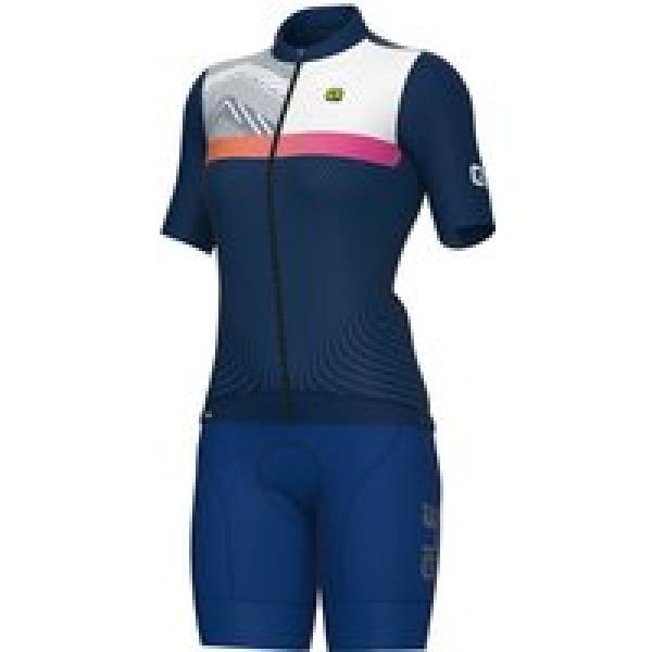 ALÉ Zig Zag Dames set (fietsshirt + fietsbroek) dames set (2 artikelen), Fietskl