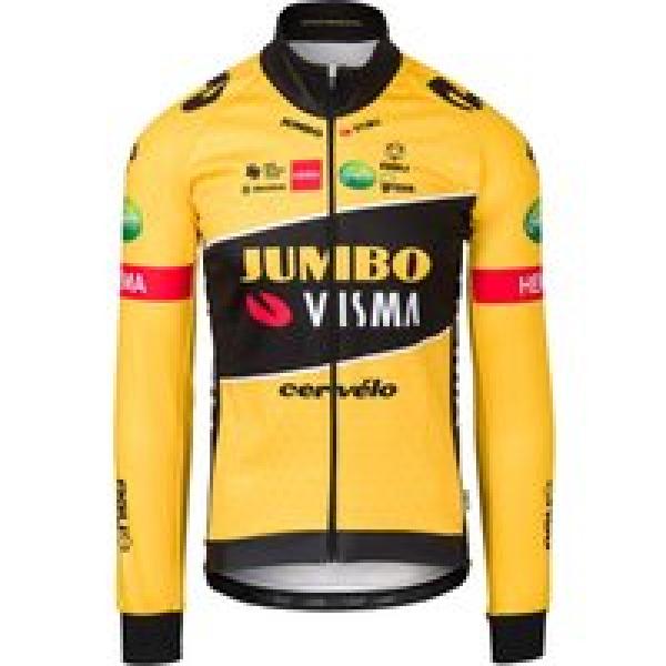 TEAM JUMBO VISMA Winterjack 2022 Thermojack, voor heren, Maat L, Wielerjack, Wie