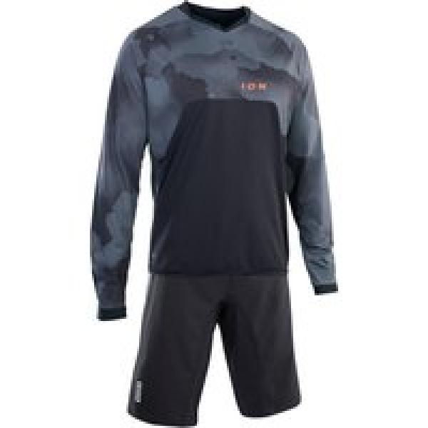 ION Traze Amp Set (fietsshirt + fietsbroek) set (2 artikelen), voor heren