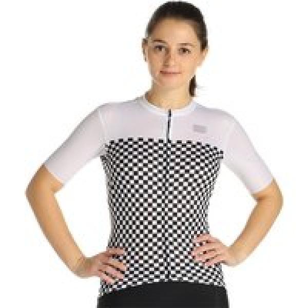 SPORTFUL Damesshirt Checkmate, Maat L, Fietsshirt, Fietskleding