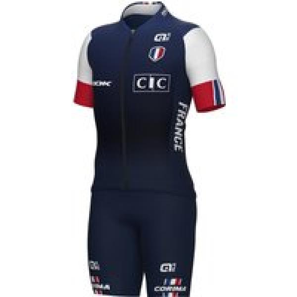 FRANSE NATIONAAL TEAM 2023 Kinderset (fietsshirt + fietsbroek)