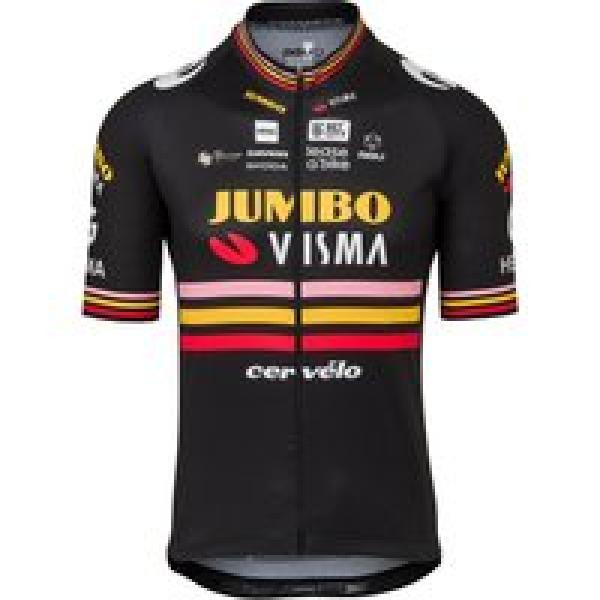 TEAM JUMBO-VISMA Shirt met korte mouwen Triple Victory 2023 fietsshirt met korte