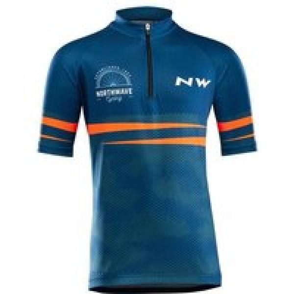 NORTHWAVE Kindershirt Origin, Maat S, Kinder fietsshirt, Kinder wielerkleding