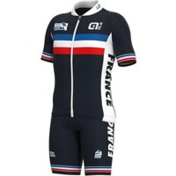 FRANSE NATIONAAL TEAM 2022 Kinderset (fietsshirt + fietsbroek)