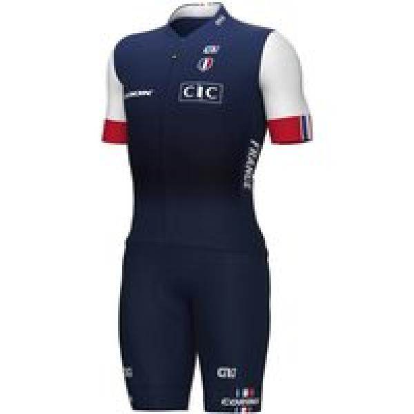 FRANSE NATIONAAL TEAM 2023 Set (fietsshirt + fietsbroek) set (2 artikelen), voor