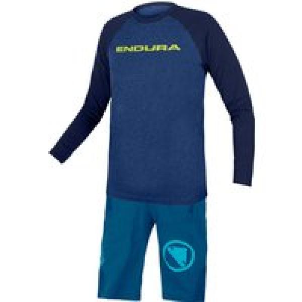 ENDURA One Clan Kinderset (fietsshirt + fietsbroek) kinderset (2 artikelen), Kin