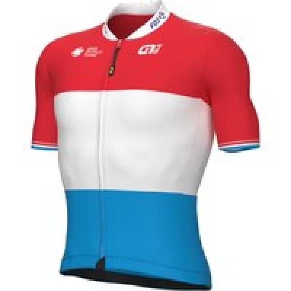 GROUPAMA-FDJ Shirt met korte mouwen Luxemburgse kampioen 2022 fietsshirt met kor