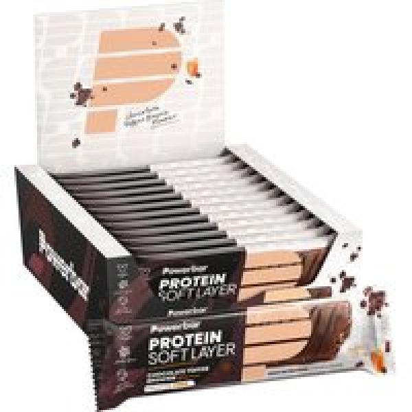 POWERBAR Protein Soft Layer Choco Toffee Brownie 12 st./doos reep, Energierepen,