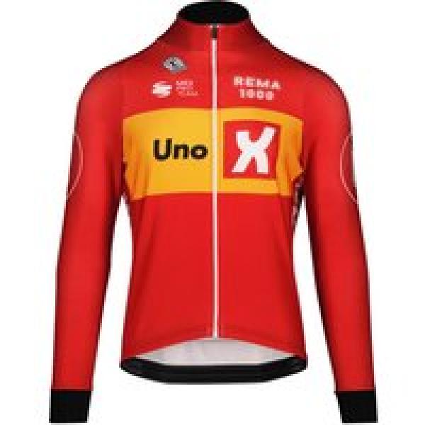 Uno-X Fietsshirt met lange mouwen Icon Tempest TdF 2023 shirtjack, voor heren, M