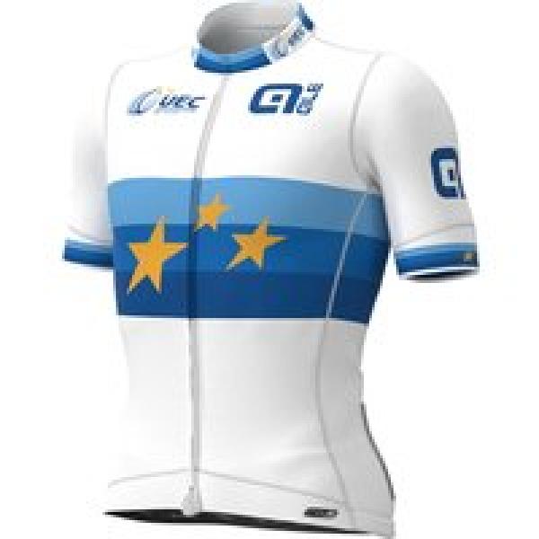 GROUPAMA-FDJ Shirt met korte mouwen PR-S UCE Europese kampioen 2022 fietsshirt m