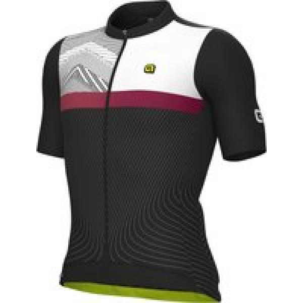 ALÉ Shirt met korte mouwen Zig Zag, voor heren, Maat M, Fietsshirt, Fietskleding