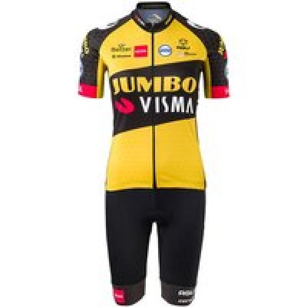 TEAM JUMBO-VISMA 2021 Dames set (fietsshirt + fietsbroek)