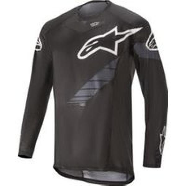 alpinestars techstar edition long sleeve jersey zwart grijs