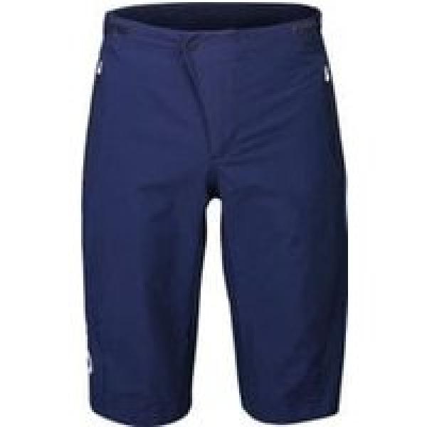 poc essential enduro blue turmaline navy skinless mtb short