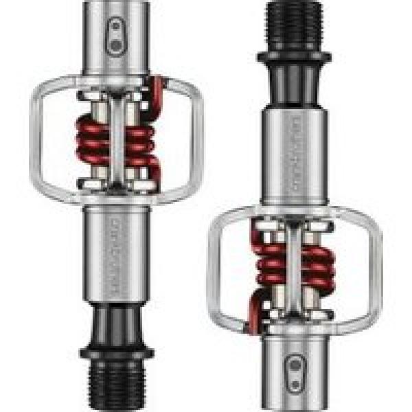 crankbrothers paar egg beater 1 pedalen zilver rood