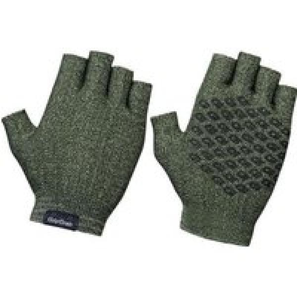 gripgrab freedom olive knitted short finger gloves