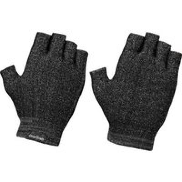 gripgrab freedom knitted short finger gloves black