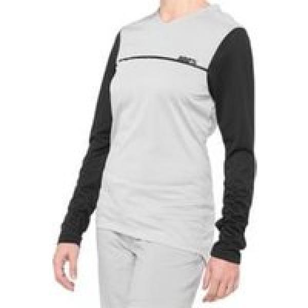 women s long sleeve jersey 100 ridecamp grey black