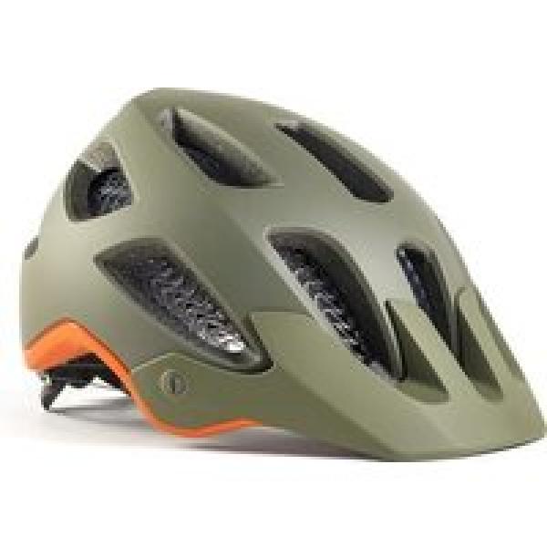 bontrager rally wavecel mtb helm olijf grijs oranje