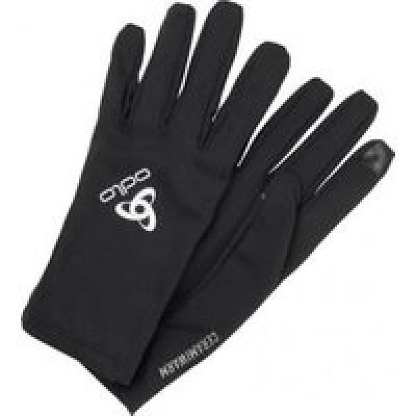 odlo ceramiwarm light winterhandschoenen zwart unisex